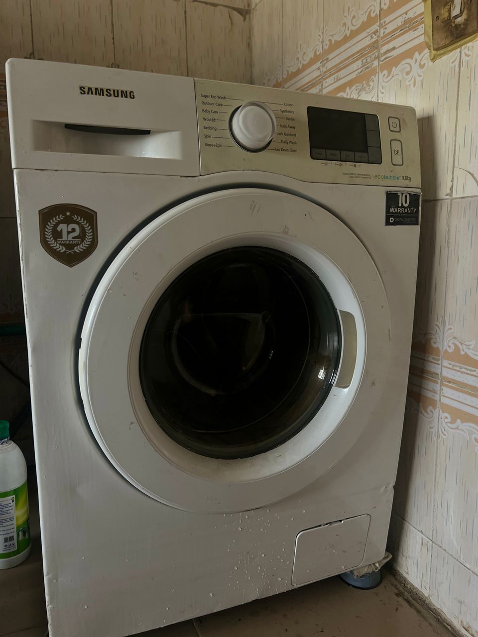 Samsung eco bubble 9kg washing machine